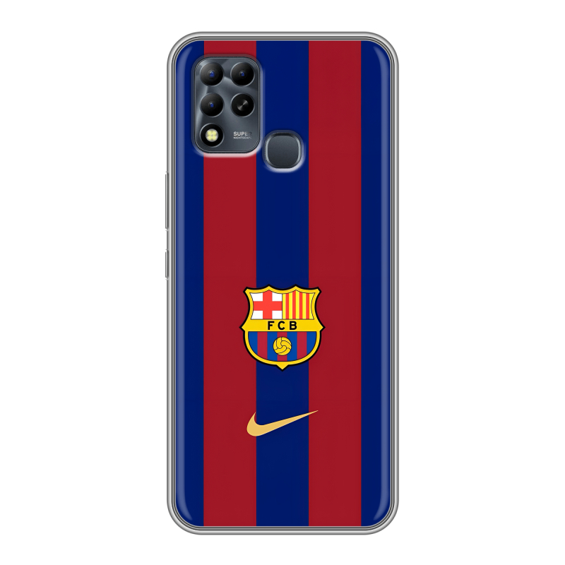 Силиконовый чехол на Infinix Hot 11 G37 с принтом Барселона Barcelona Силиконовый чехол на Infinix Hot 11 G37 с принтом Барселона Barcelona