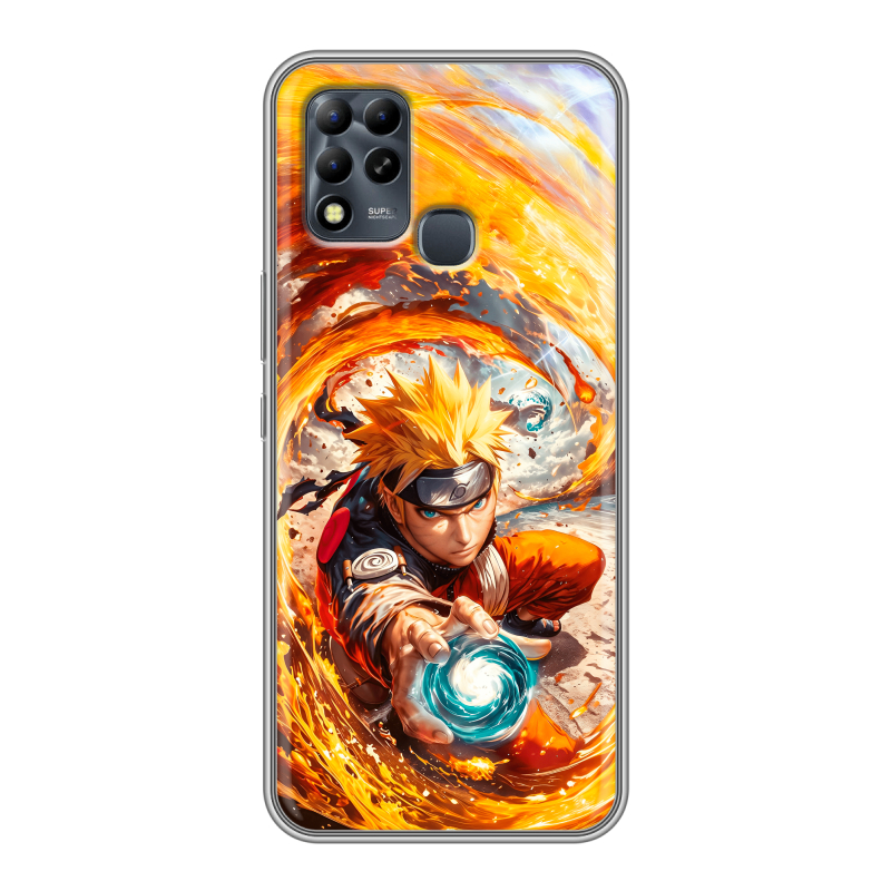 Силиконовый чехол на Infinix Hot 11 G37 с принтом Аниме Наруто Naruto Силиконовый чехол на Infinix Hot 11 G37 с принтом Аниме Наруто Naruto