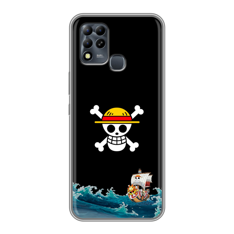 Силиконовый чехол на Infinix Hot 11 G37 с принтом One Piece Ван Пис Силиконовый чехол на Infinix Hot 11 G37 с принтом One Piece Ван Пис