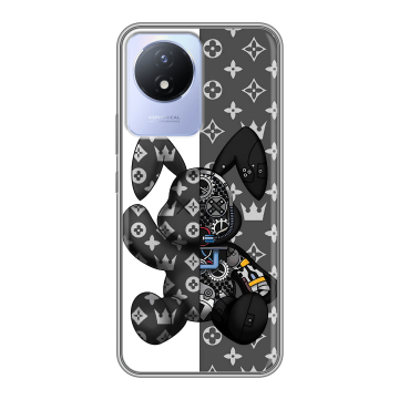 Силиконовый чехол на Vivo Y02A с принтом Луи робот Силиконовый чехол на Vivo Y02A с принтом Луи робот