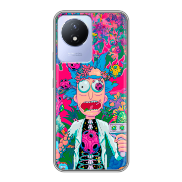 Силиконовый чехол на Vivo Y02A с принтом Рик и Морти Rick Morty Силиконовый чехол на Vivo Y02A с принтом Рик и Морти Rick Morty