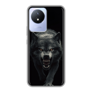 Силиконовый чехол на Vivo Y02A с принтом Волк Силиконовый чехол на Vivo Y02A с принтом Волк