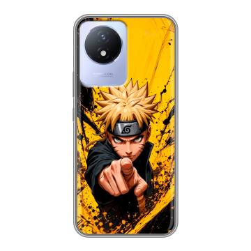 Силиконовый чехол на Vivo Y02A с принтом Naruto Наруто Силиконовый чехол на Vivo Y02A с принтом Naruto Наруто