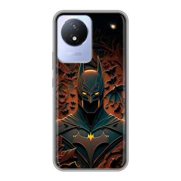 Силиконовый чехол на Vivo Y02A с принтом Batman Бэтмен