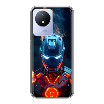 Силиконовый чехол на Vivo Y02A с принтом IronMan Железный человек Силиконовый чехол на Vivo Y02A с принтом IronMan Железный человек