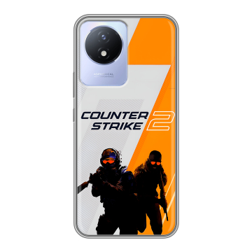 Силиконовый чехол на Vivo Y02A с принтом Counter Strike Силиконовый чехол на Vivo Y02A с принтом Counter Strike