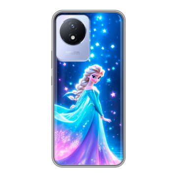 Силиконовый чехол на Vivo Y02A с принтом Холодное сердце Frozen Силиконовый чехол на Vivo Y02A с принтом Холодное сердце Frozen
