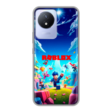 Силиконовый чехол на Vivo Y02A с принтом Roblox Роблокс Силиконовый чехол на Vivo Y02A с принтом Roblox Роблокс