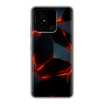 Силиконовый чехол на Xiaomi Poco C55 с принтом Яркие абстракции Силиконовый чехол на Xiaomi Poco C55 с принтом Яркие абстракции