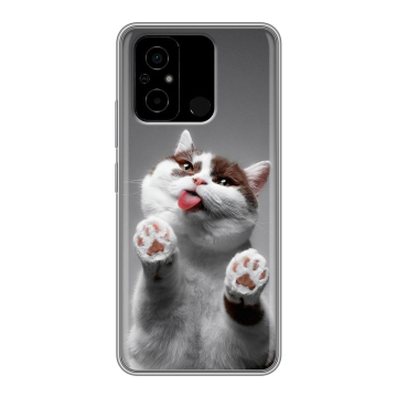 Силиконовый чехол на Xiaomi Poco C55 с принтом Коты Силиконовый чехол на Xiaomi Poco C55 с принтом Коты