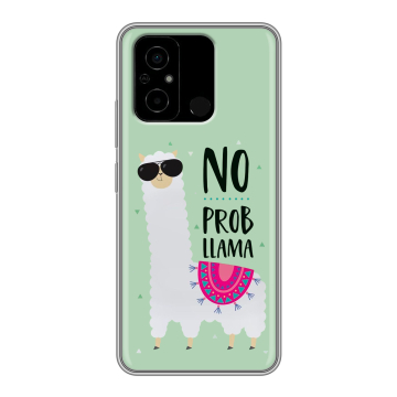 Силиконовый чехол на Xiaomi Poco C55 с принтом Лама Силиконовый чехол на Xiaomi Poco C55 с принтом Лама