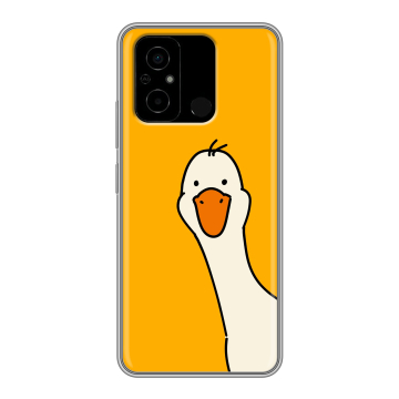 Силиконовый чехол на Xiaomi Poco C55 с принтом Утка
