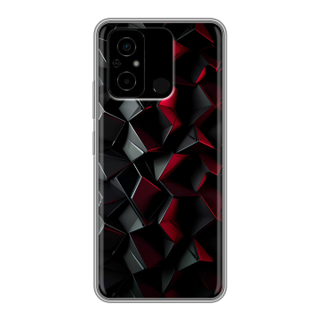 Силиконовый чехол на Xiaomi Poco C55 с принтом Абстракция Силиконовый чехол на Xiaomi Poco C55 с принтом Абстракция