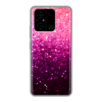 Силиконовый чехол на Xiaomi Poco C55 с принтом Блестки