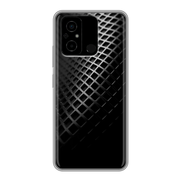 Силиконовый чехол на Xiaomi Poco C55 с принтом Текстура металла Силиконовый чехол на Xiaomi Poco C55 с принтом Текстура металла