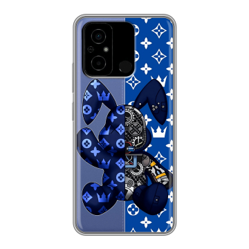 Силиконовый чехол на Xiaomi Poco C55 с принтом Луи робот