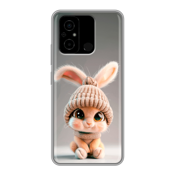 Силиконовый чехол на Xiaomi Poco C55 с принтом Кролик