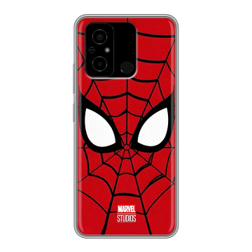 Силиконовый чехол на Xiaomi Poco C55 с принтом человек паук spiderman