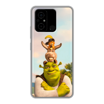 Силиконовый чехол на Xiaomi Poco C55 с принтом Шрек Shrek