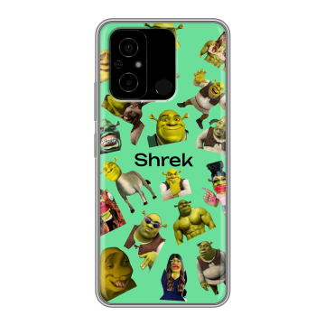 Силиконовый чехол на Xiaomi Poco C55 с принтом Шрек Shrek