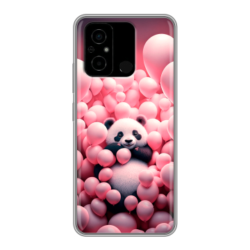 Силиконовый чехол на Xiaomi Poco C55 с принтом Панда