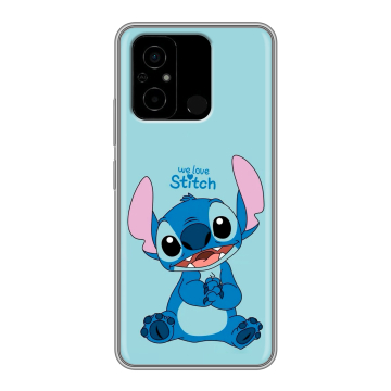 Силиконовый чехол на Xiaomi Poco C55 с принтом Лило и Стич Силиконовый чехол на Xiaomi Poco C55 с принтом Лило и Стич