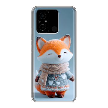 Силиконовый чехол на Xiaomi Poco C55 с принтом Лиса