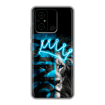 Силиконовый чехол на Xiaomi Poco C55 с принтом Король лев