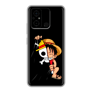 Силиконовый чехол на Xiaomi Poco C55 с принтом One Piece Ван Пис
