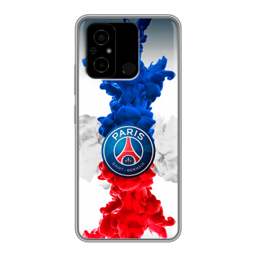 Силиконовый чехол на Xiaomi Poco C55 с принтом PSG ПСЖ