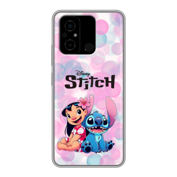 Силиконовый чехол на Xiaomi Poco C55 с принтом Лило и Стич Силиконовый чехол на Xiaomi Poco C55 с принтом Лило и Стич
