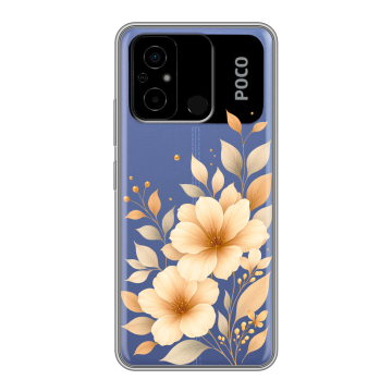Силиконовый чехол на Xiaomi Poco C55 с принтом для девушки