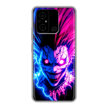 Силиконовый чехол на Xiaomi Poco C55 с принтом Death note Тетрадь смерти