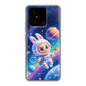 Силиконовый чехол на Xiaomi Poco C55 с принтом Labubu Лабубу Силиконовый чехол на Xiaomi Poco C55 с принтом Labubu Лабубу