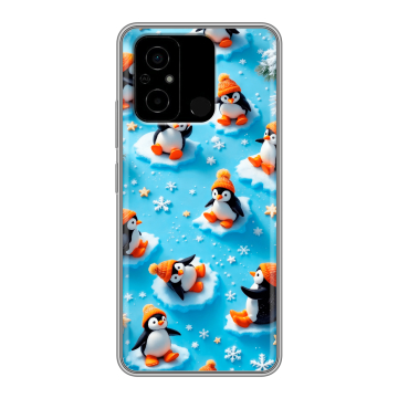 Силиконовый чехол на Xiaomi Poco C55 с принтом Новый год