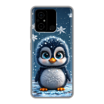 Силиконовый чехол на Xiaomi Poco C55 с принтом Новый год