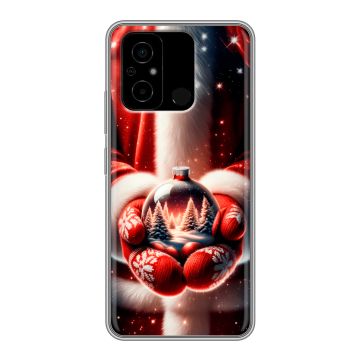 Силиконовый чехол на Xiaomi Poco C55 с принтом Новый год