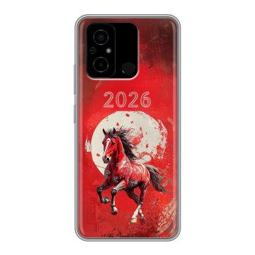 Силиконовый чехол на Xiaomi Poco C55 с принтом Новый год