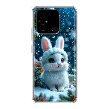 Силиконовый чехол на Xiaomi Poco C55 с принтом Новый год
