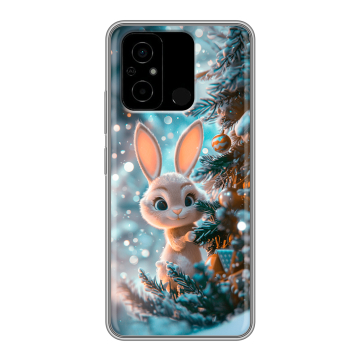 Силиконовый чехол на Xiaomi Poco C55 с принтом Новый год