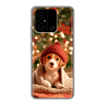 Силиконовый чехол на Xiaomi Poco C55 с принтом Новый год