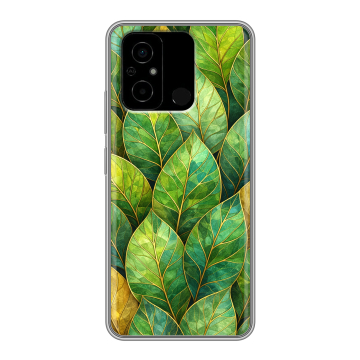 Силиконовый чехол на Xiaomi Poco C55 с принтом женский