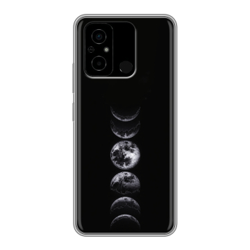Силиконовый чехол на Xiaomi Poco C55 с принтом женский