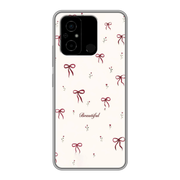 Силиконовый чехол на Xiaomi Poco C55 с принтом для девочек