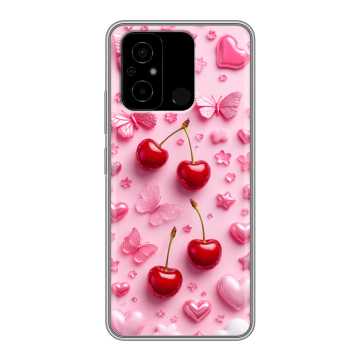 Силиконовый чехол на Xiaomi Poco C55 с принтом для девочек Силиконовый чехол на Xiaomi Poco C55 с принтом для девочек
