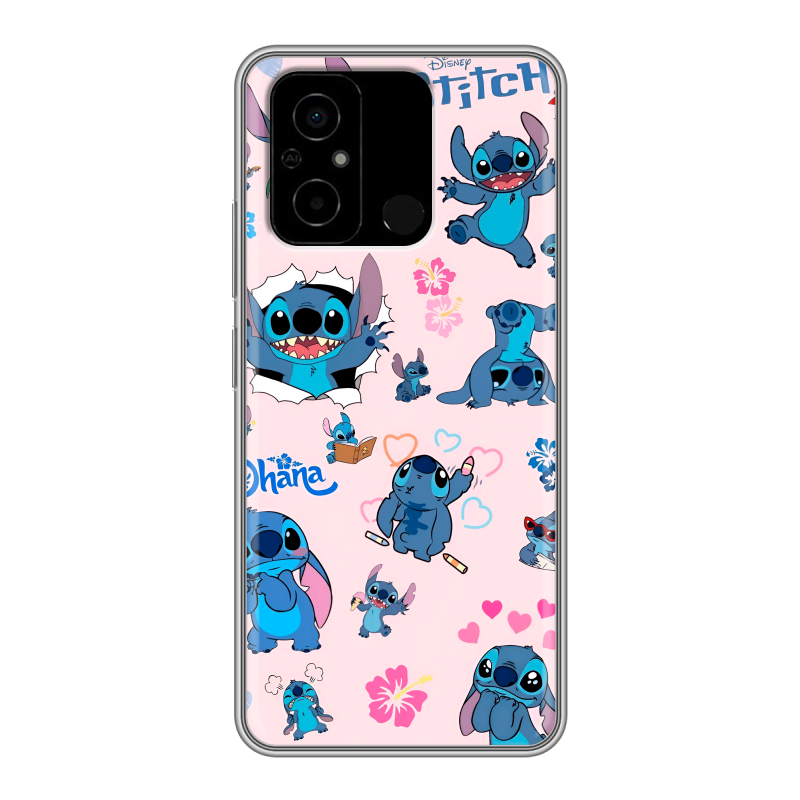 Силиконовый чехол на Xiaomi Poco C55 с принтом Лило и Стич Силиконовый чехол на Xiaomi Poco C55 с принтом Лило и Стич