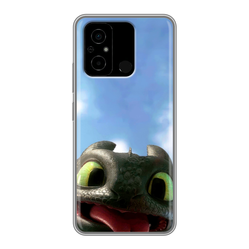 Силиконовый чехол на Xiaomi Poco C55 с принтом Как приручить дракона Силиконовый чехол на Xiaomi Poco C55 с принтом Как приручить дракона