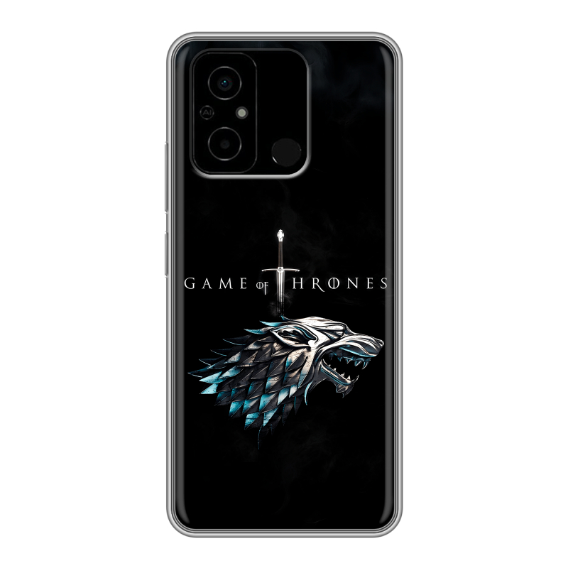 Силиконовый чехол на Xiaomi Poco C55 с принтом Игра Престолов Game Thrones Силиконовый чехол на Xiaomi Poco C55 с принтом Игра Престолов Game Thrones