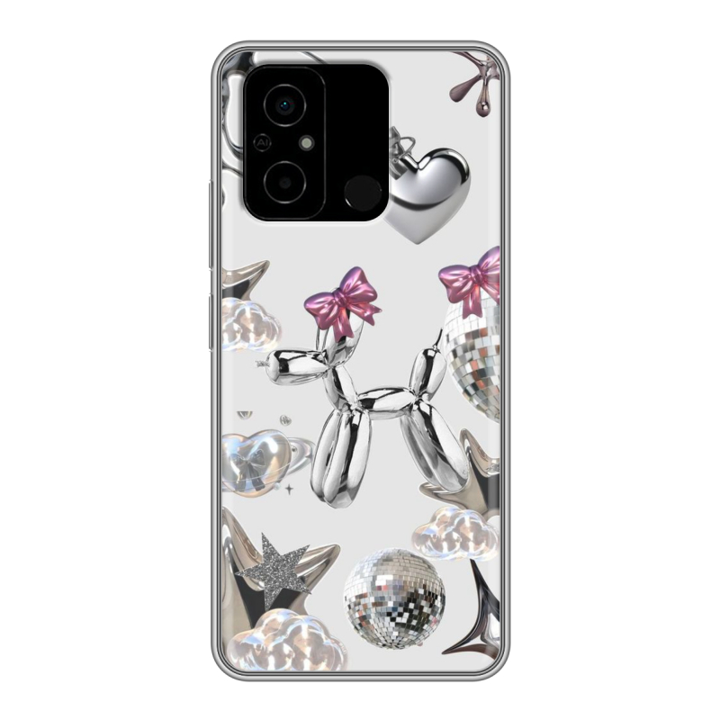 Силиконовый чехол на Xiaomi Poco C55 с принтом Y2K Силиконовый чехол на Xiaomi Poco C55 с принтом Y2K