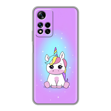 Силиконовый чехол на Xiaomi Redmi Note 11 Pro Plus 5G с принтом Единорог Силиконовый чехол на Xiaomi Redmi Note 11 Pro Plus 5G с принтом Единорог